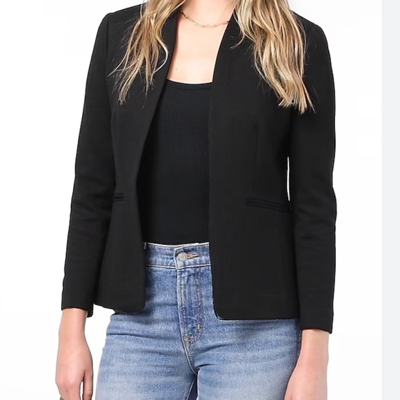 J Crew Women’s Going-Out Black Blazer in Stretch Twill size 0 - Picture 2 of 5